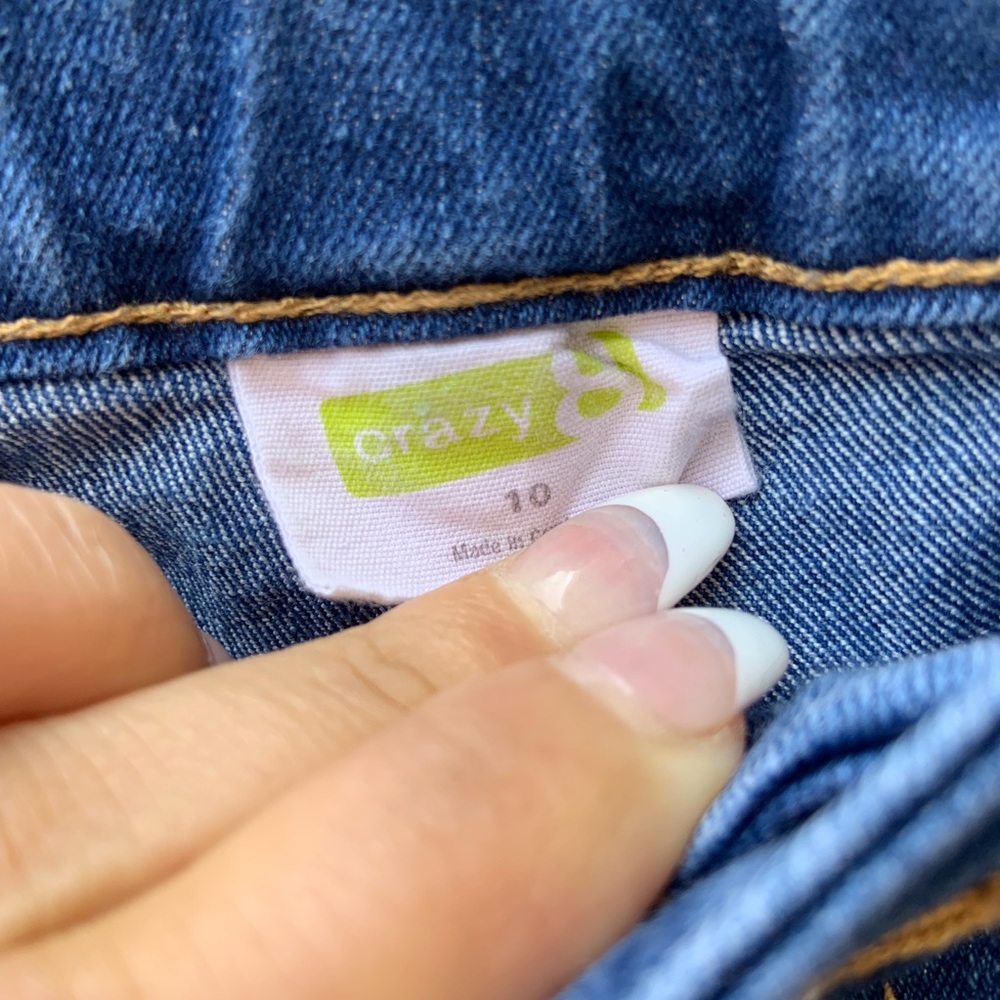 Girls jeans blue shorts - Picture 2 of 3